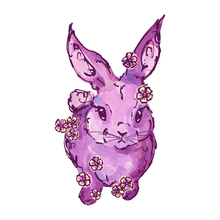 Bunny Blossom Sticker
